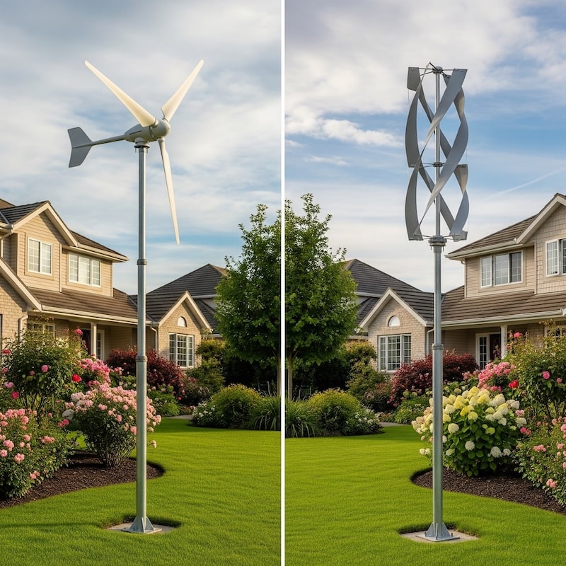 eolienne domestique verticale et horizontale